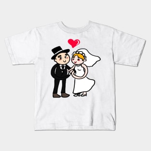 Wedding day - married forever Kids T-Shirt